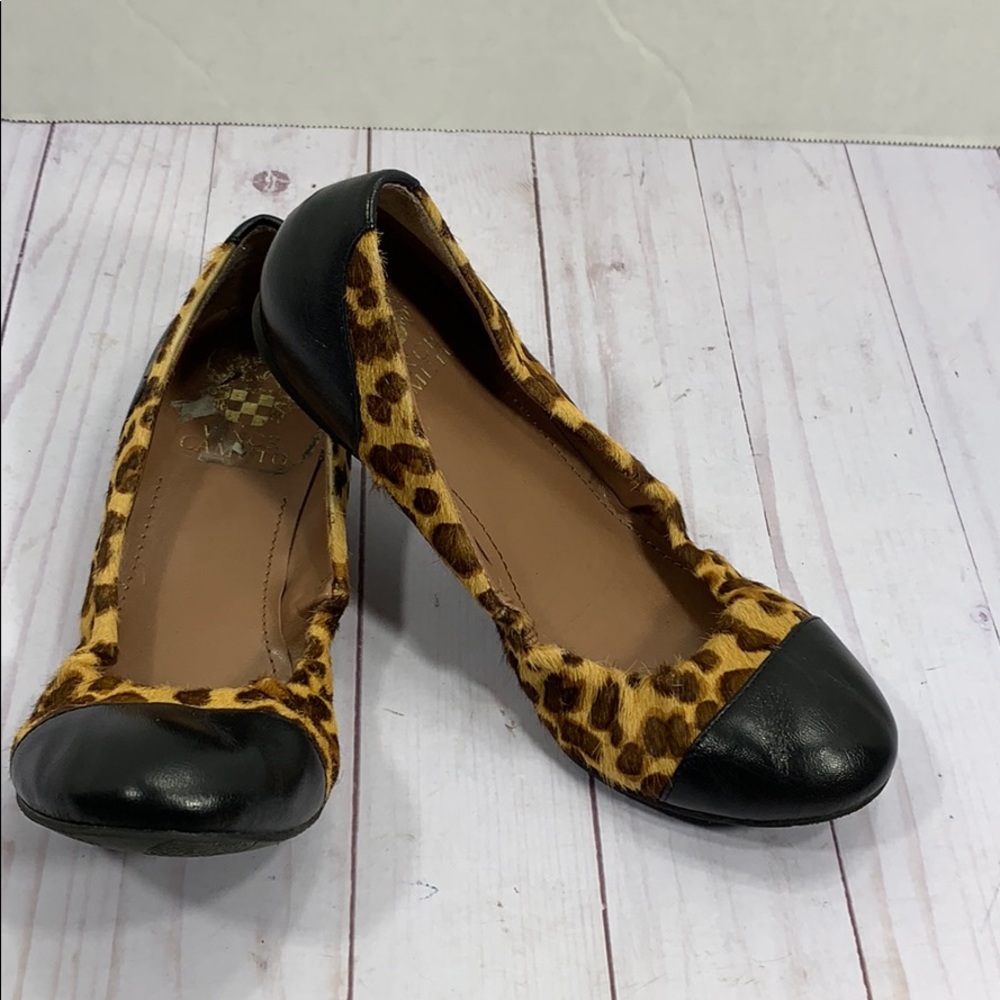 Vince Camuto “Linkon” animal print flats
